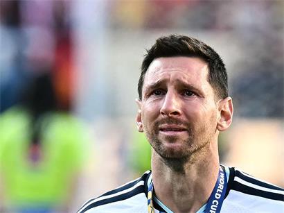 Lionel Messi nach dem WM-Finale im Juli in den USA