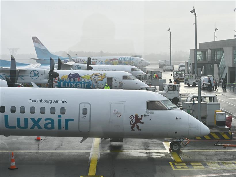 Luxair-Flugzeuge am Luxairport
