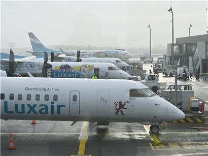 Luxair-Flugzeuge am Luxairport