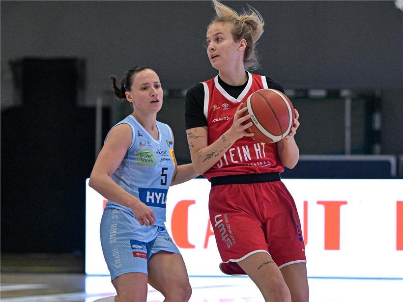 Magaly Meynadier und Sofie Fuglsang mit ihren Mannschaften beim Play-off in Deutschland