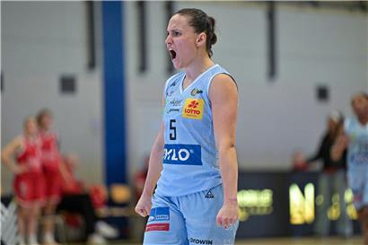 Magaly Meynadier spielt für Saarlouis Royals beim Basketball-Pokal, entschlossen den Titel zu verteidigen