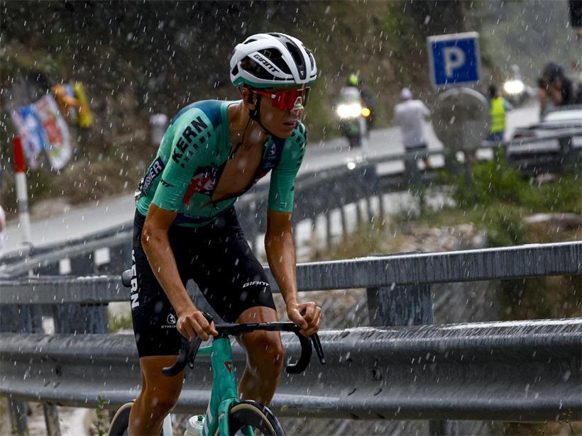 Mats Wenzel kämpfte gegen die widrigen Wetterbedingungen an