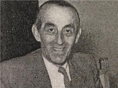 Michel Rasquin, Präsident der LSAP von 1945 bis 1951, Porträtfoto in Schwarz-Weiß