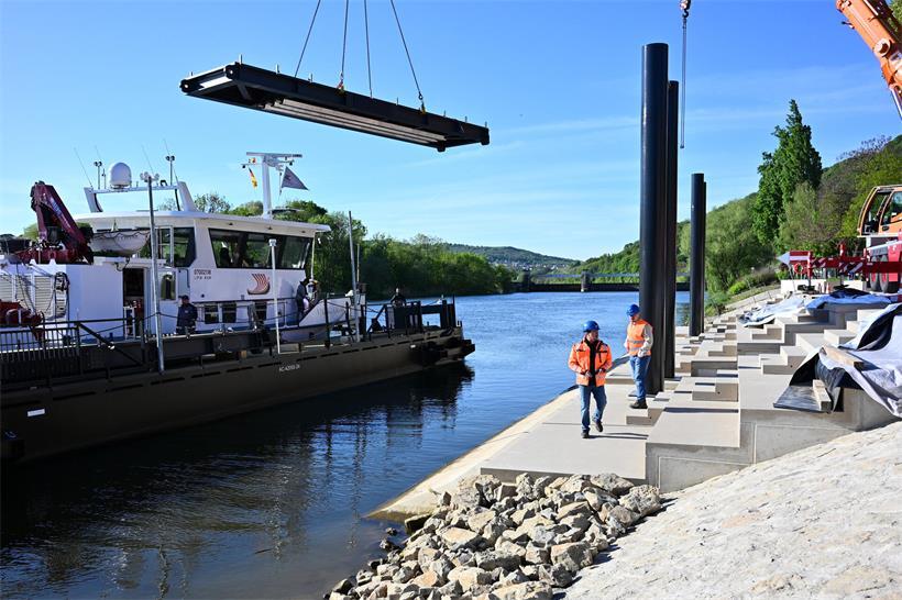 Was lange währt: Neuer Ponton für die „Marie-Astrid“ eingeweiht