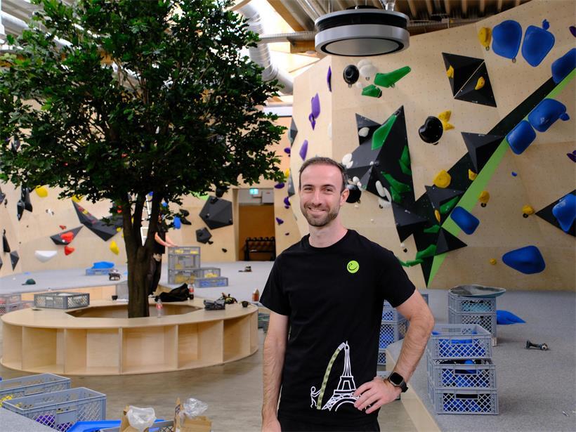 Mitgründer Gilles will im „Boulder Forest“ modernes Bouldern mit einem starken Gemeinschaftsgefühl verbinden