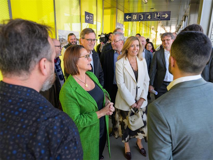 Mobilitätsministerin Backes ist überzeugt vom Bahnhof Howald, der das Bestreben der Regierung zeige, „dauerhaft die Lebensqualität und die wirtschaftliche Dynamik des Landes zu unterstützen“