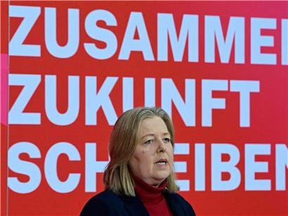 SPD-Ko-Chefin Bärbel Bas spricht am Rande der Parteiklausur zur Modernisierung des Sozialstaats als Kernaufgabe