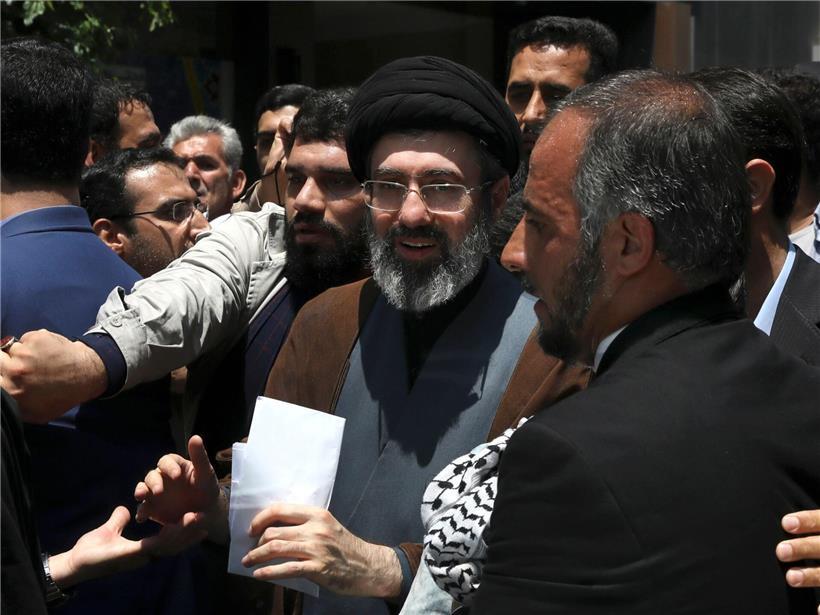 Modschtaba Chamenei spricht bei der jährlichen Quds-Tag Kundgebung in Teheran 2019, Sohn von Ajatollah Ali Chamenei