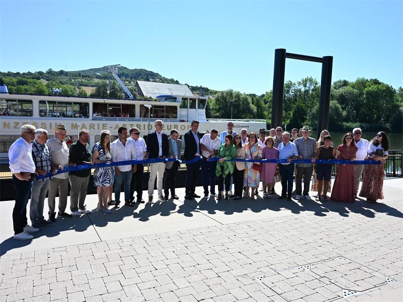 Offizielle Einweihung an der Esplanade in Schengen am Mittwochmorgen