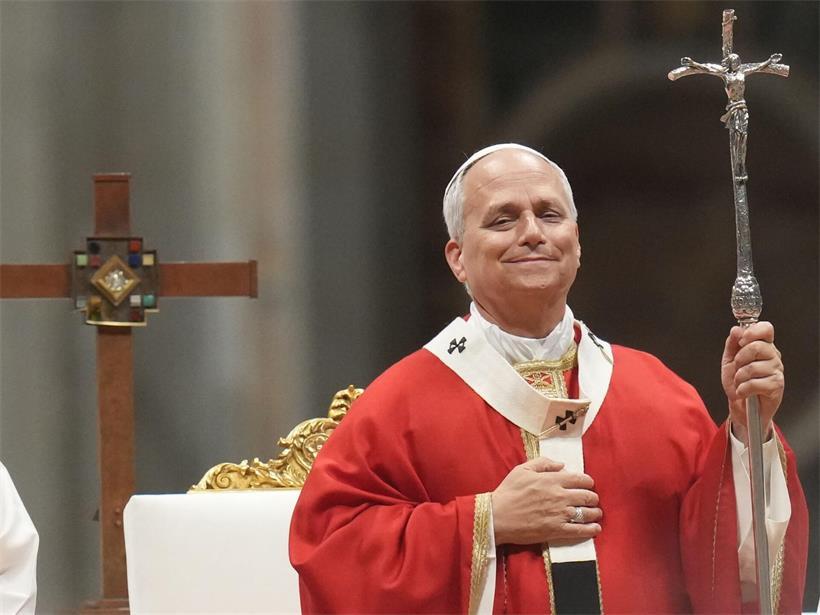 Papst Leo XIV. im Vatikan während einer Messe