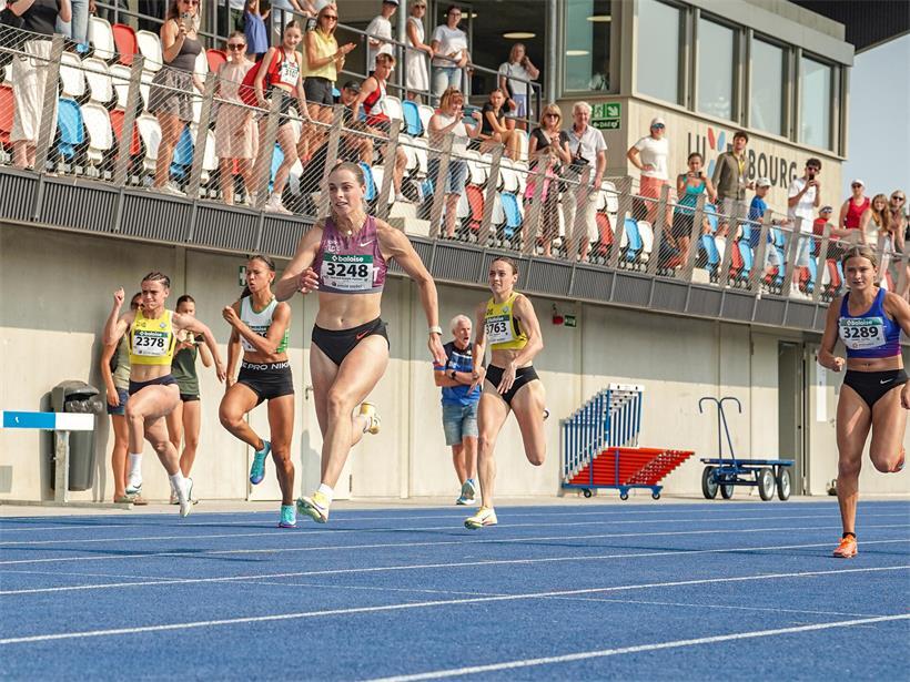 Patrizia Van der Weken gewann ihren siebten Landesmeistertitel über 100 Meter