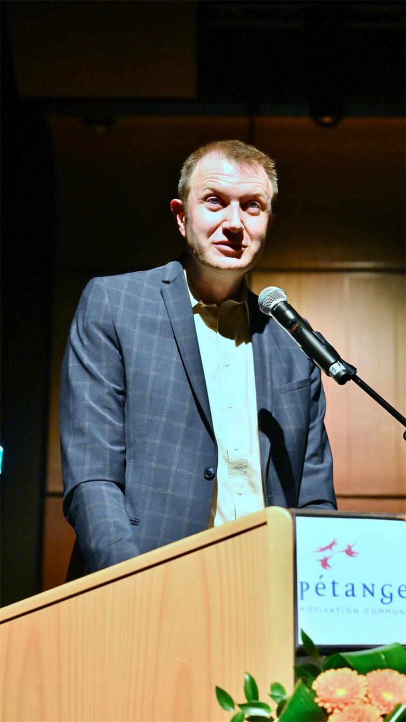 Paul Origer ging in seiner Rede auf die Möglichkeiten des neuen Gebäude ein. 