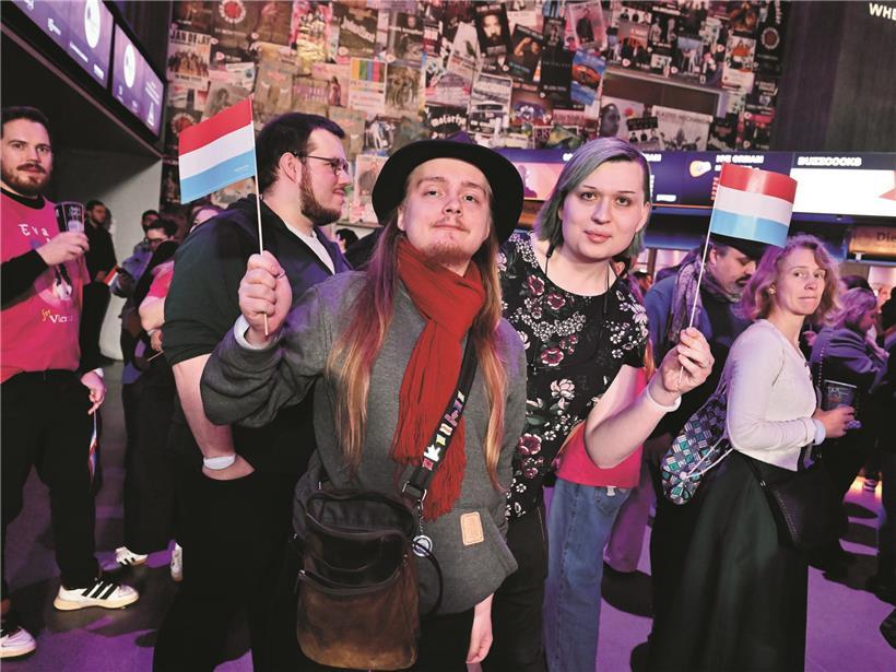 Bühne der Rockhal in Belval beim Luxembourg Song Contest, ESC Vorentscheidung in Luxemburg, Europa-Musikwettbewerb