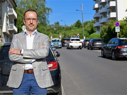 Przemyslaw Miklaszewicz wünscht sich mehr Sicherheit und weniger Verkehr in seiner Straße