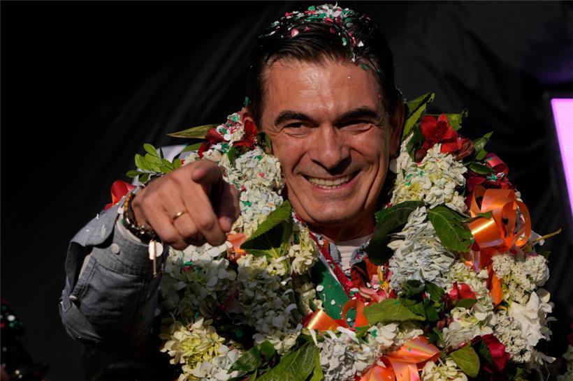 Rodrigo Paz Pereira, hier im August in El Alto, wird neuer Präsident Boliviens. Er gewann am Sonntag die Stichwahl gegen Jorge „Tuto“ Quiroga mit etwa 55 Prozent der Stimmen
