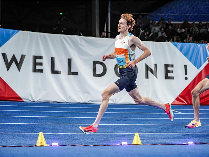 Ruben Querinjean läuft 3.000 Meter und verbessert seinen drei Wochen alten Landesrekord deutlich