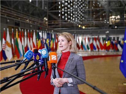 EU-Außenbeauftragte Kaja Kallas in Brüssel erklärt Russlands fehlendes Interesse an Friedensgesprächen