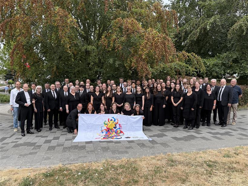 Stolze Gewinner des World Music Contest: die Bouneweger Musek