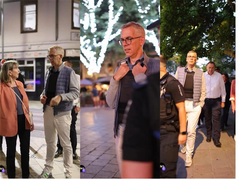 Szenen aus dem Video „Mat der Police ënnerwee am Garer Quartier“
