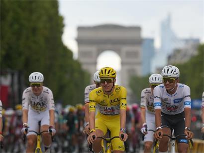 Tadej Pogacar hat seinen fünften Tour-de-France-Gesamtsieg sicher