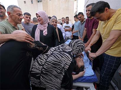 Trauer um einen bei der Auseinandersetzung mit israelischen Siedlern getöteten Palästinenser