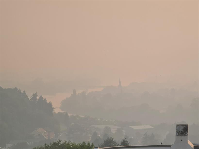 Trier war am Samstagnachmittag in eine Rauchwolke eingehüllt