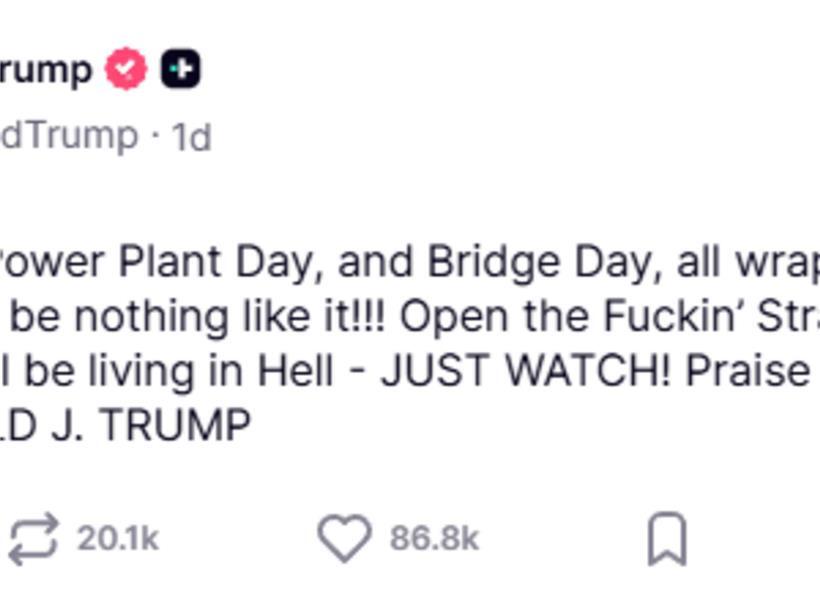 „Wahnhaft“ – Trump und Teheran vor dramatischer Eskalation? Donald Trumps Social-Media-Post am Sonntag mit politischer Botschaft und aktueller Nachricht