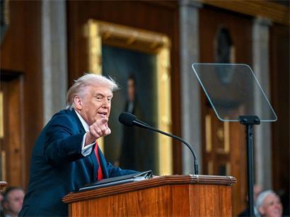 US-Präsident Donald Trump hält die Rede zur Lage der Nation