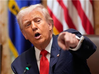 US-Präsident Donald Trump im Weißen Haus bei offizieller Ansprache