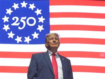 US-Präsident Donald Trump spricht bei Feier zum 250. Jubiläum der Vereinigten Staaten von Amerika