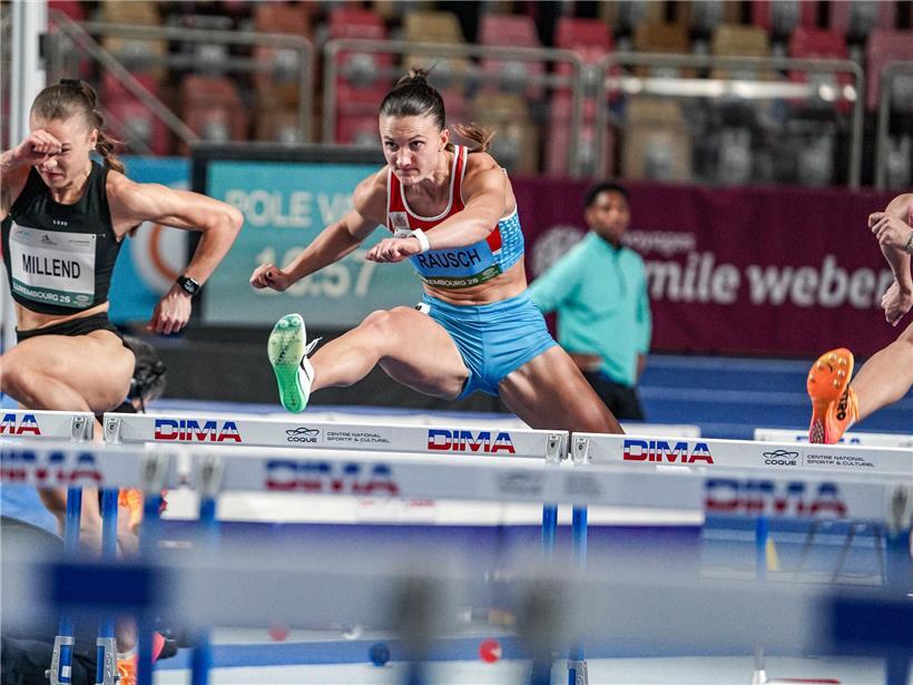 Victoria Rausch beim Sprint, unterbietet ihren eigenen Landesrekord um acht Hundertstel Sekunden