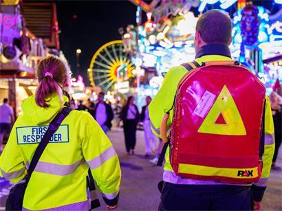 Während der „Schueberfouer“ war das CGDIS täglich mit bis zu zwölf Einsatzkräften vor Ort