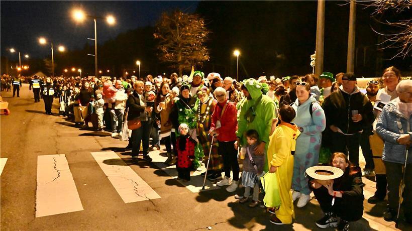 Mit Blick auf das Schloss: Tausende feiern bei der Nachtkavalkade in Clerf
