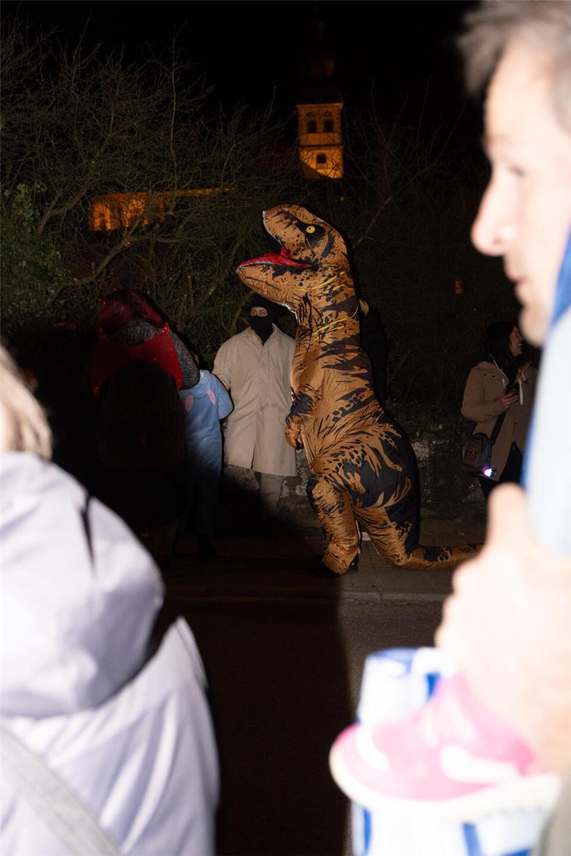Von Göbelingen zum Schloss: „Fuesgecken“ bei der Nachtkavalkade in Koerich