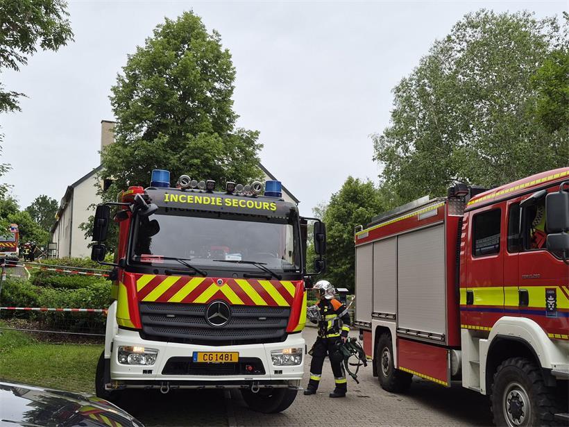 Sporthalle in Lultzhausen nach Brand einsturzgefährdet