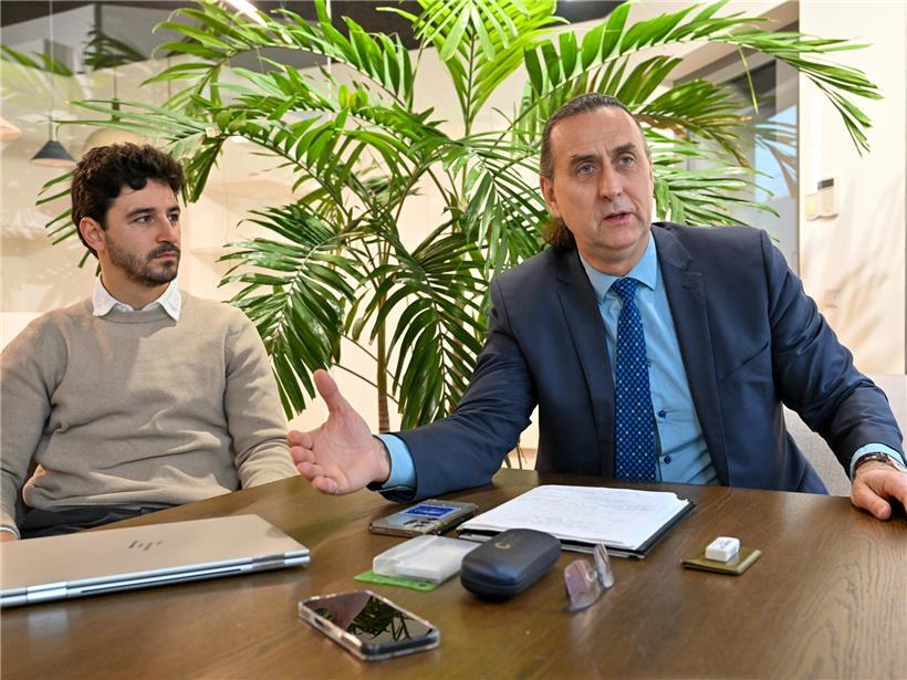 Weltallbeobachter: Director of Business Development bei Northstar in Europa Ignacio Cires de Orbe (l.) neben Gründer und CEO Stewart Bain