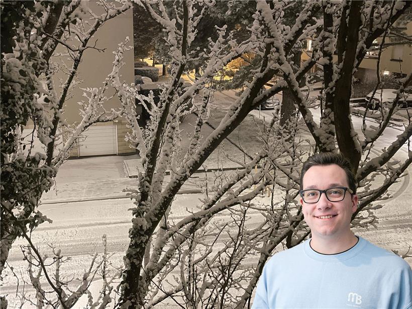 Winterliche Pracht am Sonntagabend in Luxemburg-Stadt