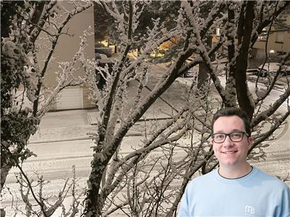 Winterliche Pracht am Sonntagabend in Luxemburg-Stadt