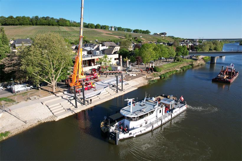 Was lange währt: Neuer Ponton für die „Marie-Astrid“ eingeweiht